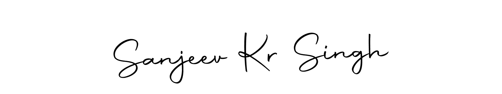 Use a signature maker to create a handwritten signature online. With this signature software, you can design (Autography-DOLnW) your own signature for name Sanjeev Kr Singh. Sanjeev Kr Singh signature style 10 images and pictures png