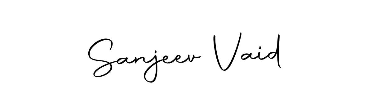 Use a signature maker to create a handwritten signature online. With this signature software, you can design (Autography-DOLnW) your own signature for name Sanjeev Vaid. Sanjeev Vaid signature style 10 images and pictures png