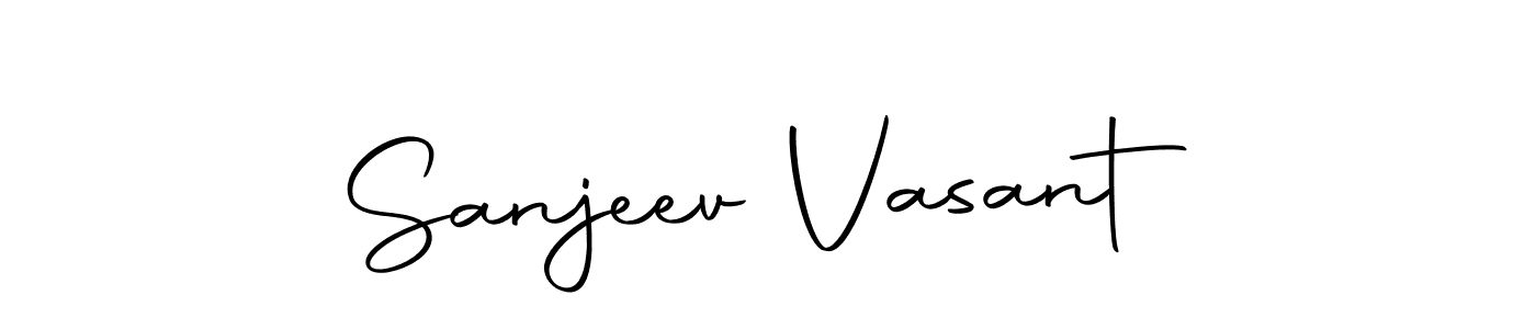 Create a beautiful signature design for name Sanjeev Vasant. With this signature (Autography-DOLnW) fonts, you can make a handwritten signature for free. Sanjeev Vasant signature style 10 images and pictures png