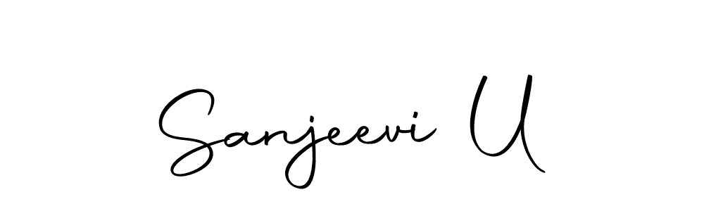 Sanjeevi U stylish signature style. Best Handwritten Sign (Autography-DOLnW) for my name. Handwritten Signature Collection Ideas for my name Sanjeevi U. Sanjeevi U signature style 10 images and pictures png