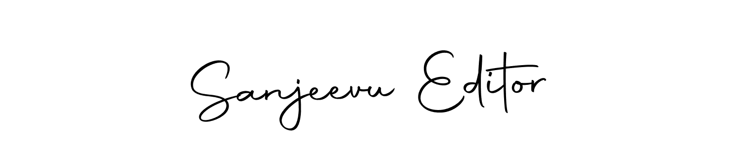 Create a beautiful signature design for name Sanjeevu Editor. With this signature (Autography-DOLnW) fonts, you can make a handwritten signature for free. Sanjeevu Editor signature style 10 images and pictures png