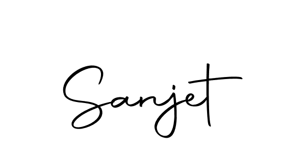 How to make Sanjet signature? Autography-DOLnW is a professional autograph style. Create handwritten signature for Sanjet name. Sanjet signature style 10 images and pictures png