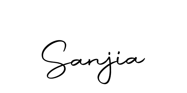 Use a signature maker to create a handwritten signature online. With this signature software, you can design (Autography-DOLnW) your own signature for name Sanjia. Sanjia signature style 10 images and pictures png