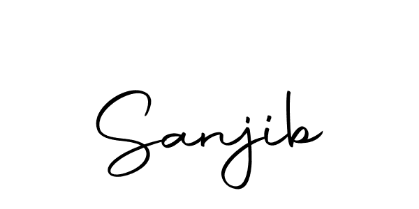 Sanjib stylish signature style. Best Handwritten Sign (Autography-DOLnW) for my name. Handwritten Signature Collection Ideas for my name Sanjib. Sanjib signature style 10 images and pictures png