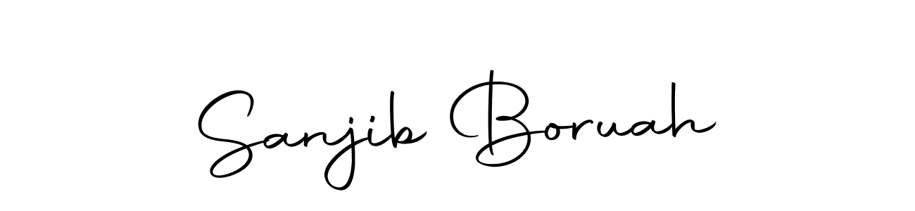 How to make Sanjib Boruah signature? Autography-DOLnW is a professional autograph style. Create handwritten signature for Sanjib Boruah name. Sanjib Boruah signature style 10 images and pictures png