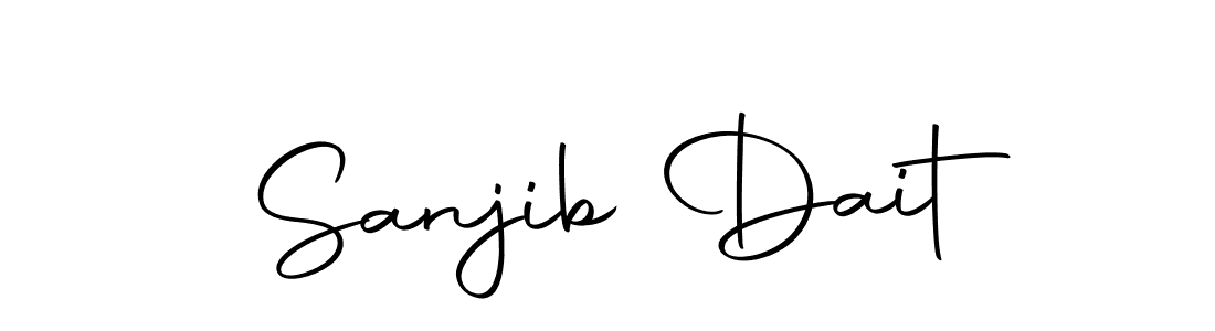 Create a beautiful signature design for name Sanjib Dait. With this signature (Autography-DOLnW) fonts, you can make a handwritten signature for free. Sanjib Dait signature style 10 images and pictures png