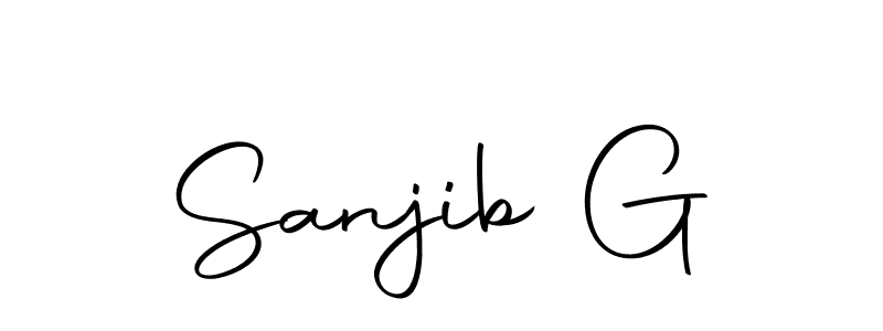 How to make Sanjib G signature? Autography-DOLnW is a professional autograph style. Create handwritten signature for Sanjib G name. Sanjib G signature style 10 images and pictures png