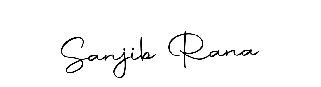 How to make Sanjib Rana name signature. Use Autography-DOLnW style for creating short signs online. This is the latest handwritten sign. Sanjib Rana signature style 10 images and pictures png