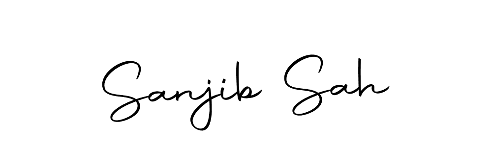 Sanjib Sah stylish signature style. Best Handwritten Sign (Autography-DOLnW) for my name. Handwritten Signature Collection Ideas for my name Sanjib Sah. Sanjib Sah signature style 10 images and pictures png