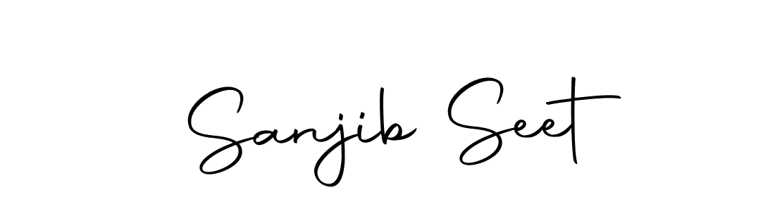 You should practise on your own different ways (Autography-DOLnW) to write your name (Sanjib Seet) in signature. don't let someone else do it for you. Sanjib Seet signature style 10 images and pictures png