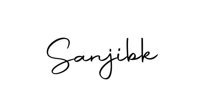 How to make Sanjibk name signature. Use Autography-DOLnW style for creating short signs online. This is the latest handwritten sign. Sanjibk signature style 10 images and pictures png
