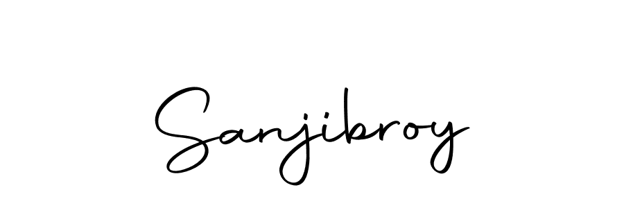 Sanjibroy stylish signature style. Best Handwritten Sign (Autography-DOLnW) for my name. Handwritten Signature Collection Ideas for my name Sanjibroy. Sanjibroy signature style 10 images and pictures png