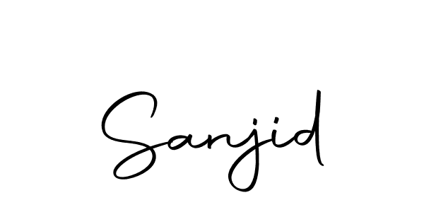 How to make Sanjid name signature. Use Autography-DOLnW style for creating short signs online. This is the latest handwritten sign. Sanjid signature style 10 images and pictures png