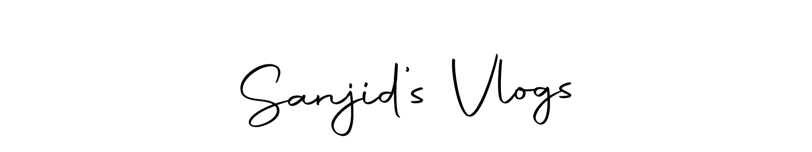 Use a signature maker to create a handwritten signature online. With this signature software, you can design (Autography-DOLnW) your own signature for name Sanjid’s Vlogs. Sanjid’s Vlogs signature style 10 images and pictures png