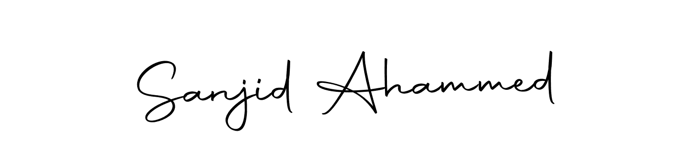 Make a beautiful signature design for name Sanjid Ahammed. With this signature (Autography-DOLnW) style, you can create a handwritten signature for free. Sanjid Ahammed signature style 10 images and pictures png