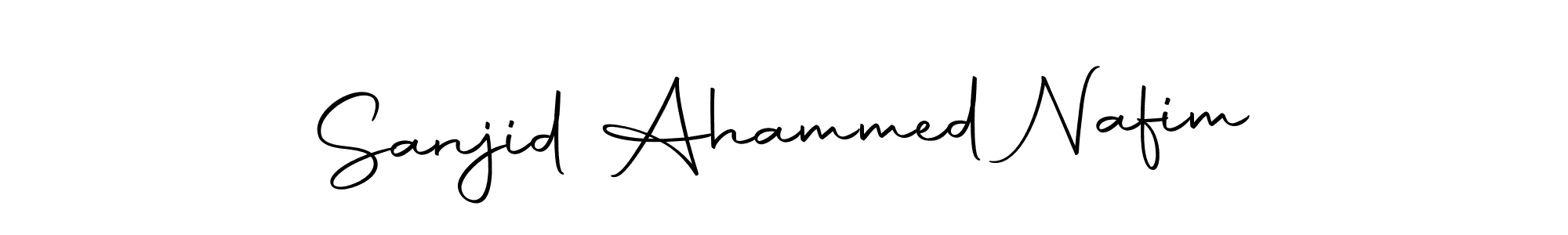 Make a beautiful signature design for name Sanjid Ahammed Nafim. Use this online signature maker to create a handwritten signature for free. Sanjid Ahammed Nafim signature style 10 images and pictures png