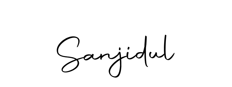 You should practise on your own different ways (Autography-DOLnW) to write your name (Sanjidul) in signature. don't let someone else do it for you. Sanjidul signature style 10 images and pictures png