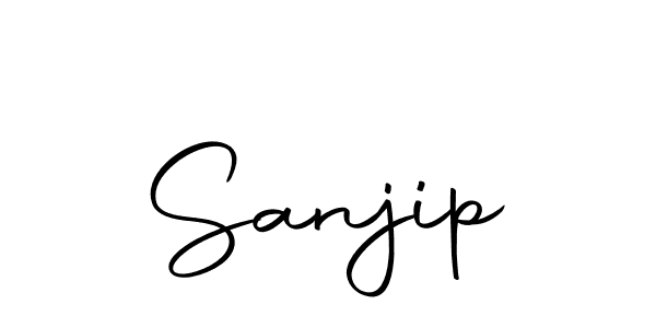 Create a beautiful signature design for name Sanjip. With this signature (Autography-DOLnW) fonts, you can make a handwritten signature for free. Sanjip signature style 10 images and pictures png