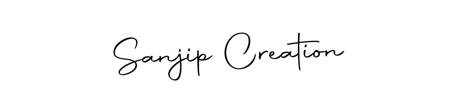 Use a signature maker to create a handwritten signature online. With this signature software, you can design (Autography-DOLnW) your own signature for name Sanjip Creation. Sanjip Creation signature style 10 images and pictures png