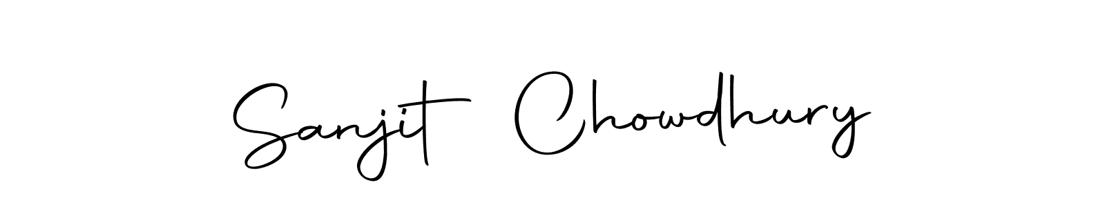 You should practise on your own different ways (Autography-DOLnW) to write your name (Sanjit Chowdhury) in signature. don't let someone else do it for you. Sanjit Chowdhury signature style 10 images and pictures png