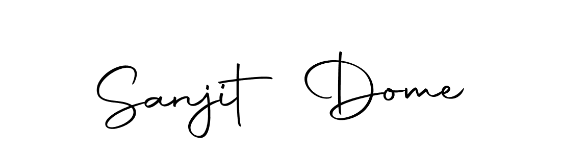 Create a beautiful signature design for name Sanjit Dome. With this signature (Autography-DOLnW) fonts, you can make a handwritten signature for free. Sanjit Dome signature style 10 images and pictures png