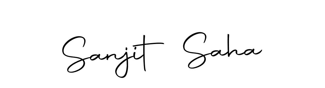 Design your own signature with our free online signature maker. With this signature software, you can create a handwritten (Autography-DOLnW) signature for name Sanjit Saha. Sanjit Saha signature style 10 images and pictures png