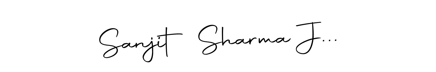 Make a beautiful signature design for name Sanjit Sharma J.... With this signature (Autography-DOLnW) style, you can create a handwritten signature for free. Sanjit Sharma J... signature style 10 images and pictures png