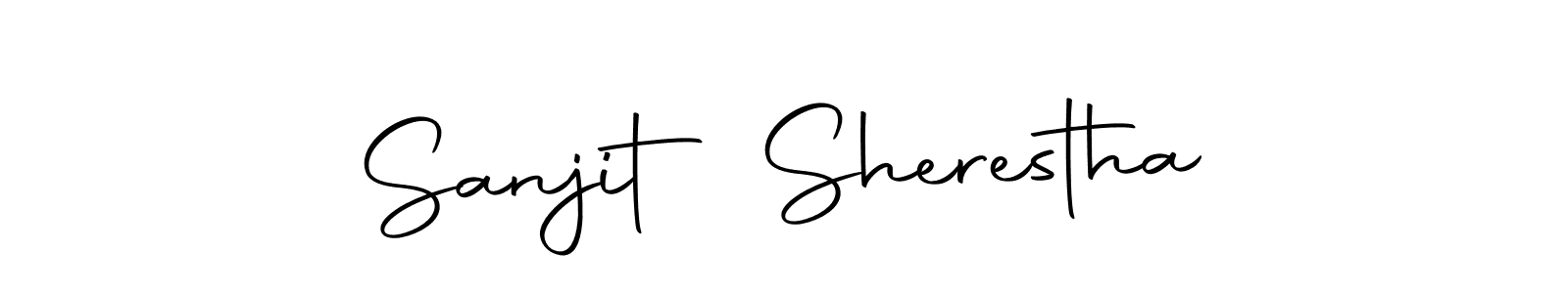 Design your own signature with our free online signature maker. With this signature software, you can create a handwritten (Autography-DOLnW) signature for name Sanjit Sherestha. Sanjit Sherestha signature style 10 images and pictures png