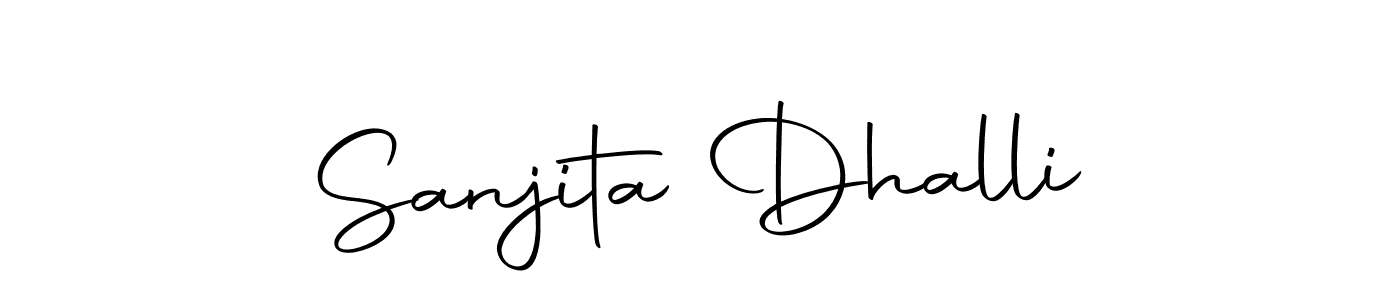 Design your own signature with our free online signature maker. With this signature software, you can create a handwritten (Autography-DOLnW) signature for name Sanjita Dhalli. Sanjita Dhalli signature style 10 images and pictures png