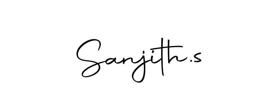 Design your own signature with our free online signature maker. With this signature software, you can create a handwritten (Autography-DOLnW) signature for name Sanjith.s. Sanjith.s signature style 10 images and pictures png