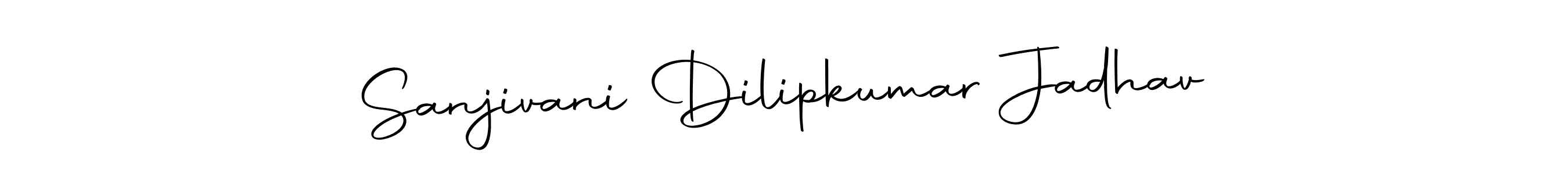 You can use this online signature creator to create a handwritten signature for the name Sanjivani Dilipkumar Jadhav. This is the best online autograph maker. Sanjivani Dilipkumar Jadhav signature style 10 images and pictures png