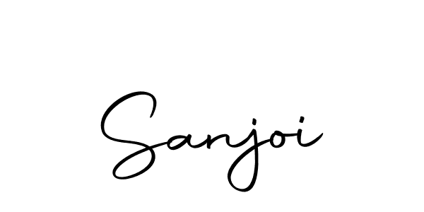 Use a signature maker to create a handwritten signature online. With this signature software, you can design (Autography-DOLnW) your own signature for name Sanjoi. Sanjoi signature style 10 images and pictures png