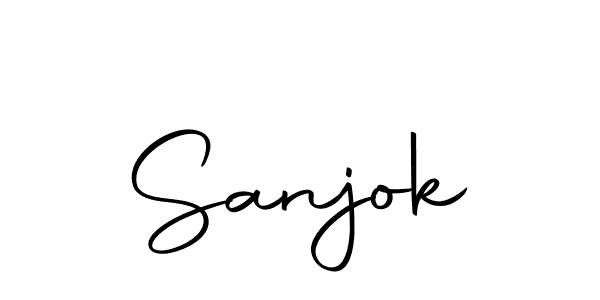 Design your own signature with our free online signature maker. With this signature software, you can create a handwritten (Autography-DOLnW) signature for name Sanjok. Sanjok signature style 10 images and pictures png