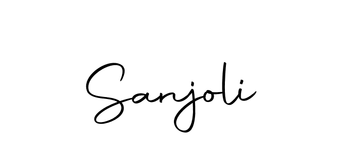 How to make Sanjoli signature? Autography-DOLnW is a professional autograph style. Create handwritten signature for Sanjoli name. Sanjoli signature style 10 images and pictures png