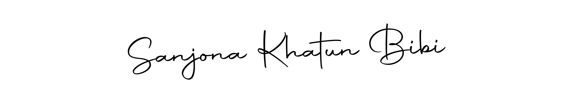 You should practise on your own different ways (Autography-DOLnW) to write your name (Sanjona Khatun Bibi) in signature. don't let someone else do it for you. Sanjona Khatun Bibi signature style 10 images and pictures png