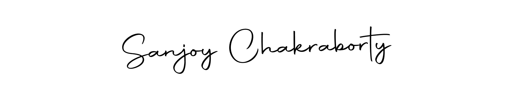 Design your own signature with our free online signature maker. With this signature software, you can create a handwritten (Autography-DOLnW) signature for name Sanjoy Chakraborty. Sanjoy Chakraborty signature style 10 images and pictures png
