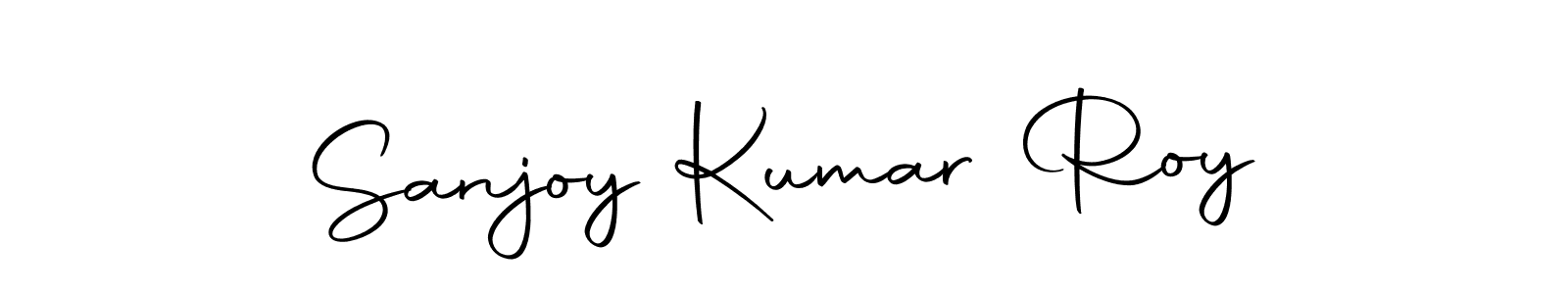 How to make Sanjoy Kumar Roy name signature. Use Autography-DOLnW style for creating short signs online. This is the latest handwritten sign. Sanjoy Kumar Roy signature style 10 images and pictures png