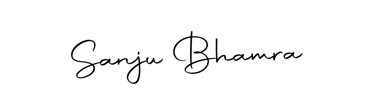 You should practise on your own different ways (Autography-DOLnW) to write your name (Sanju Bhamra) in signature. don't let someone else do it for you. Sanju Bhamra signature style 10 images and pictures png