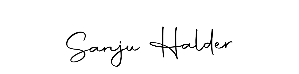 The best way (Autography-DOLnW) to make a short signature is to pick only two or three words in your name. The name Sanju Halder include a total of six letters. For converting this name. Sanju Halder signature style 10 images and pictures png