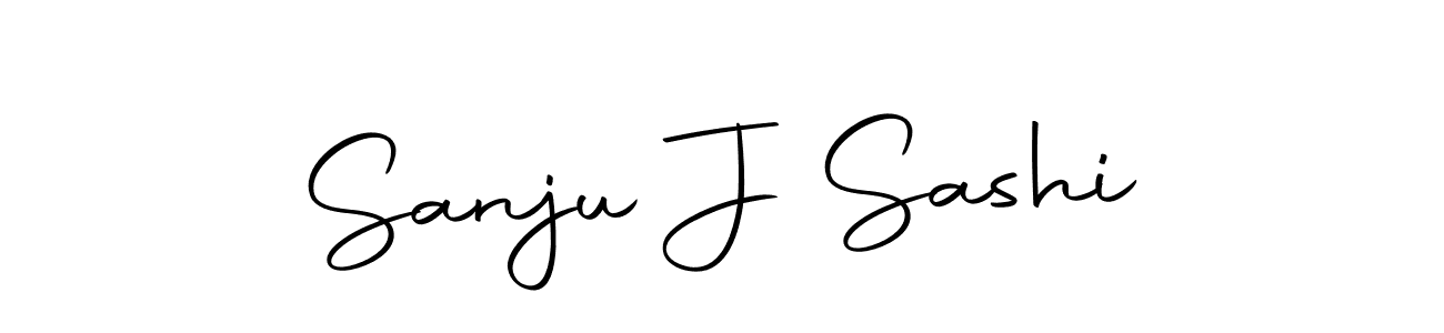 How to make Sanju J Sashi name signature. Use Autography-DOLnW style for creating short signs online. This is the latest handwritten sign. Sanju J Sashi signature style 10 images and pictures png