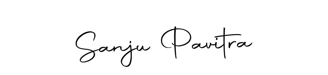 You should practise on your own different ways (Autography-DOLnW) to write your name (Sanju Pavitra) in signature. don't let someone else do it for you. Sanju Pavitra signature style 10 images and pictures png