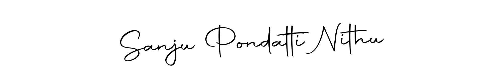 You can use this online signature creator to create a handwritten signature for the name Sanju Pondatti Nithu. This is the best online autograph maker. Sanju Pondatti Nithu signature style 10 images and pictures png