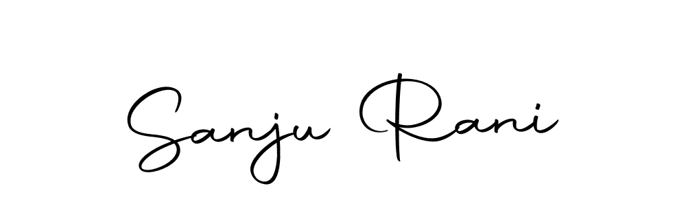if you are searching for the best signature style for your name Sanju Rani. so please give up your signature search. here we have designed multiple signature styles  using Autography-DOLnW. Sanju Rani signature style 10 images and pictures png