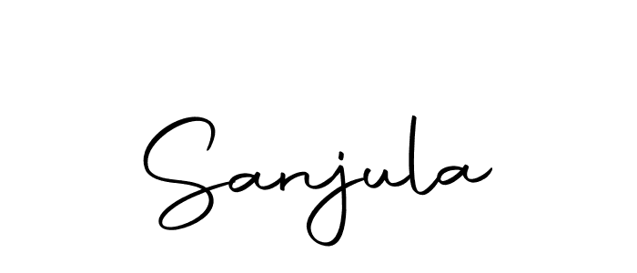 Create a beautiful signature design for name Sanjula. With this signature (Autography-DOLnW) fonts, you can make a handwritten signature for free. Sanjula signature style 10 images and pictures png