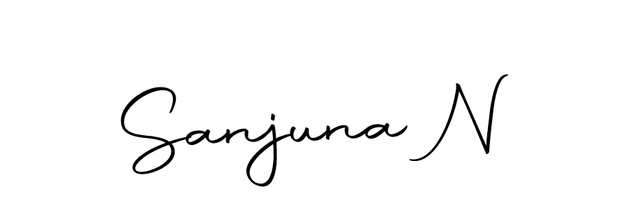 How to Draw Sanjuna N signature style? Autography-DOLnW is a latest design signature styles for name Sanjuna N. Sanjuna N signature style 10 images and pictures png