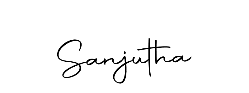 You can use this online signature creator to create a handwritten signature for the name Sanjutha. This is the best online autograph maker. Sanjutha signature style 10 images and pictures png