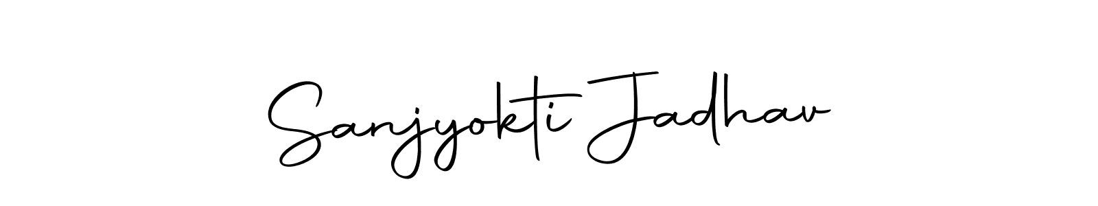 Also You can easily find your signature by using the search form. We will create Sanjyokti Jadhav name handwritten signature images for you free of cost using Autography-DOLnW sign style. Sanjyokti Jadhav signature style 10 images and pictures png
