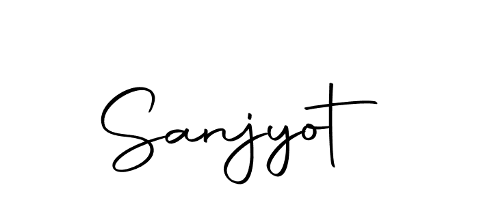 Use a signature maker to create a handwritten signature online. With this signature software, you can design (Autography-DOLnW) your own signature for name Sanjyot. Sanjyot signature style 10 images and pictures png