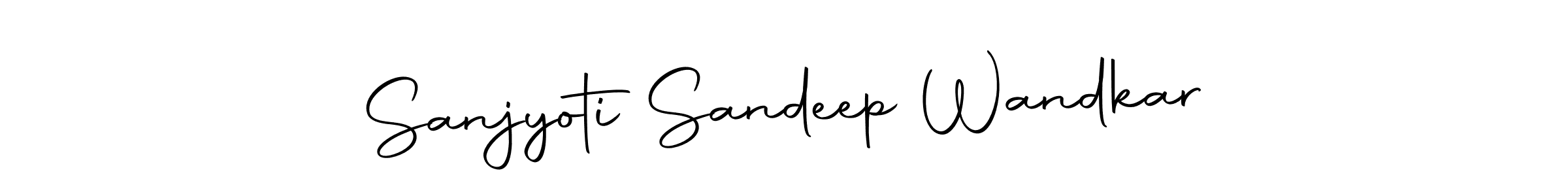 Make a short Sanjyoti Sandeep Wandkar signature style. Manage your documents anywhere anytime using Autography-DOLnW. Create and add eSignatures, submit forms, share and send files easily. Sanjyoti Sandeep Wandkar signature style 10 images and pictures png