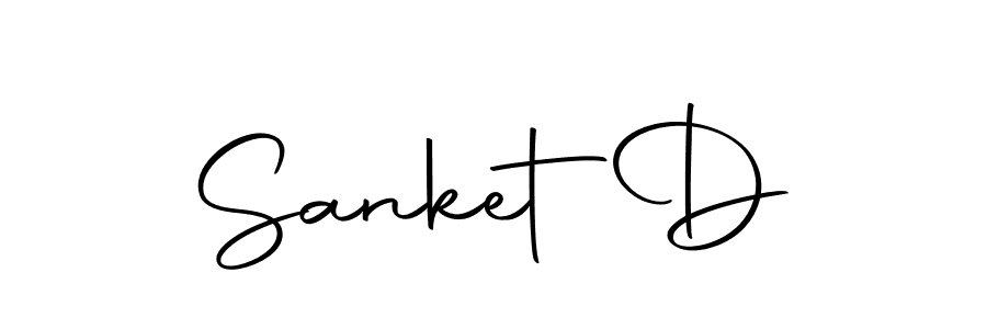 Design your own signature with our free online signature maker. With this signature software, you can create a handwritten (Autography-DOLnW) signature for name Sanket  D. Sanket  D signature style 10 images and pictures png